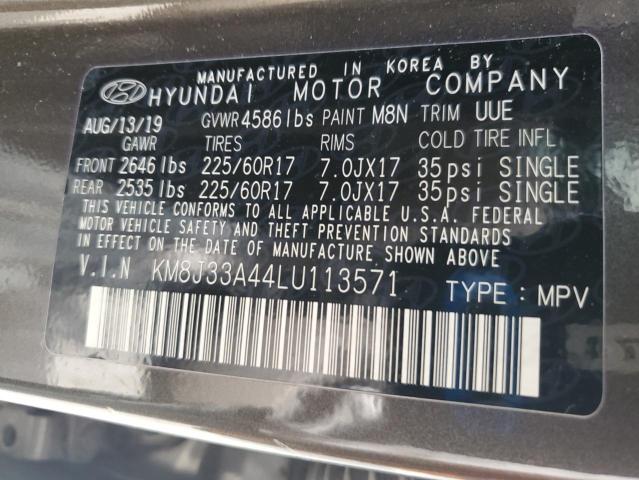 KM8J33A44LU113571 2020 HYUNDAI TUCSON - Image 13