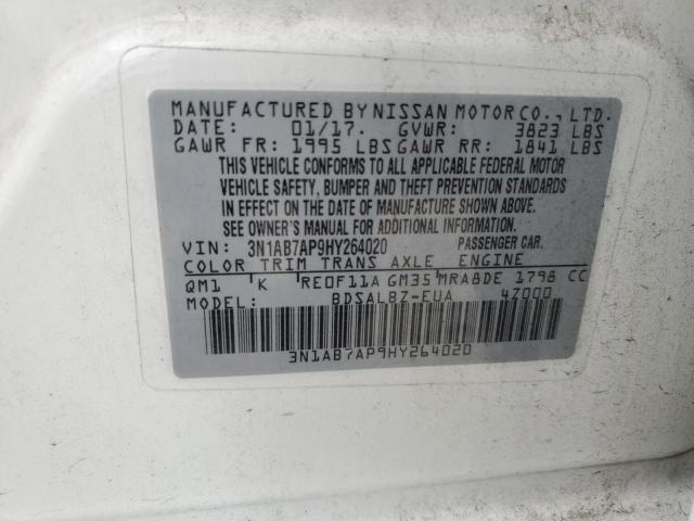 2017 NISSAN SENTRA S - 3N1AB7AP9HY264020