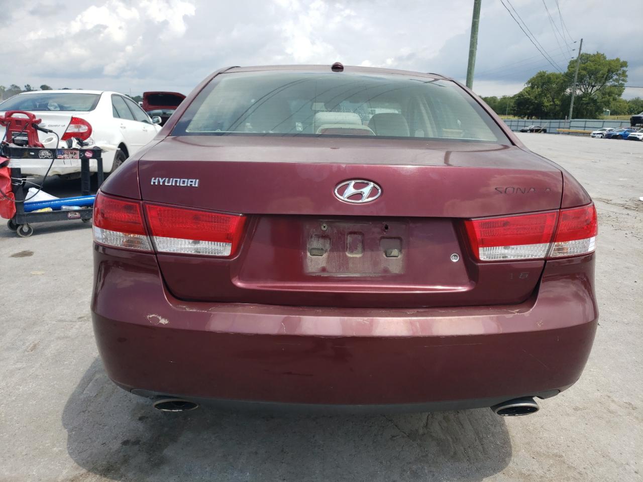 Lot #2776528130 2008 HYUNDAI SONATA GLS