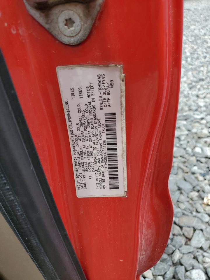 5TEPM62N03Z222136 2003 Toyota Tacoma
