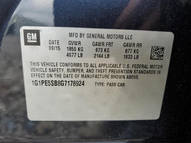 2016 CHEVROLET CRUZE LIMI - 1G1PE5SB8G7178924
