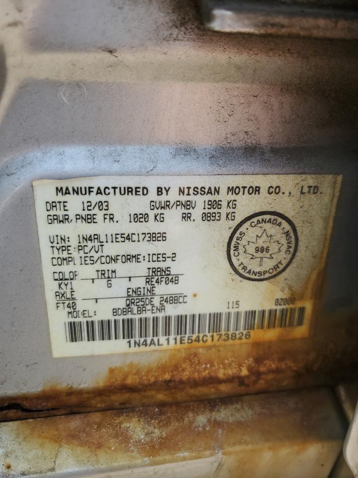 1N4AL11E54C173826 2004 Nissan Altima Base