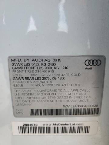 VIN WA1L2AFP6GA020639 2016 Audi Q5, Premium Plus no.13