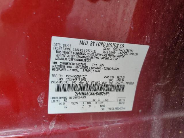 2015 FORD FLEX SEL - 2FMHK6C88FBA02695