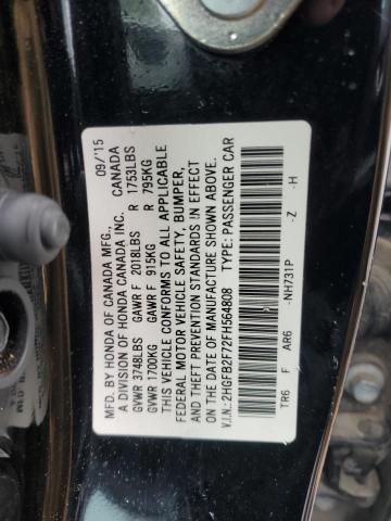 2015 HONDA CIVIC SE - 2HGFB2F72FH564808