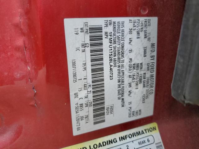 2008 Ford Expedition Eddie Bauer VIN: 1FMFU17528LA40723 Lot: 61229624