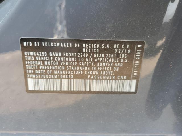2019 VOLKSWAGEN JETTA GLI - 3VW5T7BU2KM166863