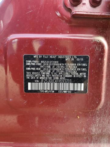 2015 Subaru Forester 2.0Xt Touring VIN: JF2SJGUC4FH593733 Lot: 62953324
