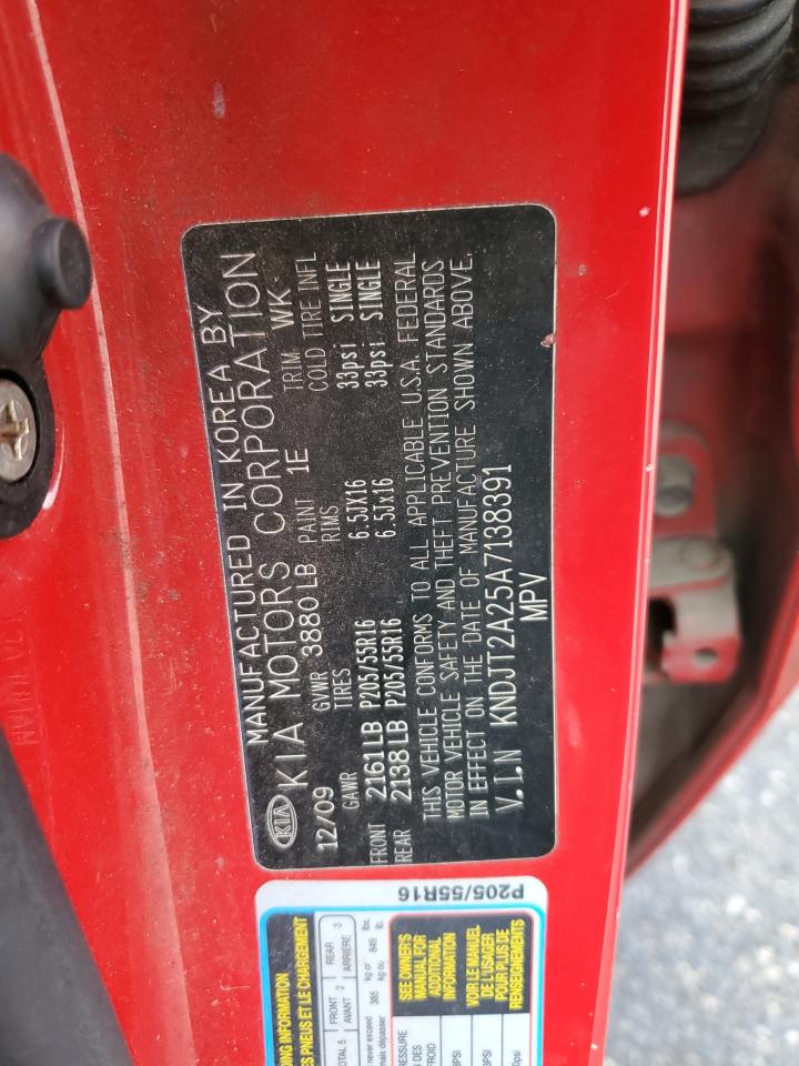 KNDJT2A25A7138391 2010 Kia Soul +