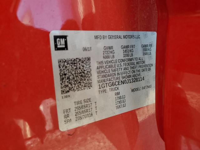 2018 GMC CANYON SLE - 1GTG6CEN0J1328114