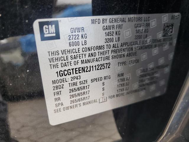 2018 CHEVROLET COLORADO Z - 1GCGTEEN2J1122572