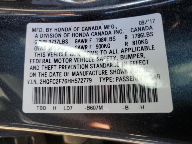 2017 HONDA 1100 2HGFC2F76HH572779