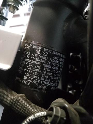 2024 KAWASAKI EX650 P - ML5EXEP13RDAB3630