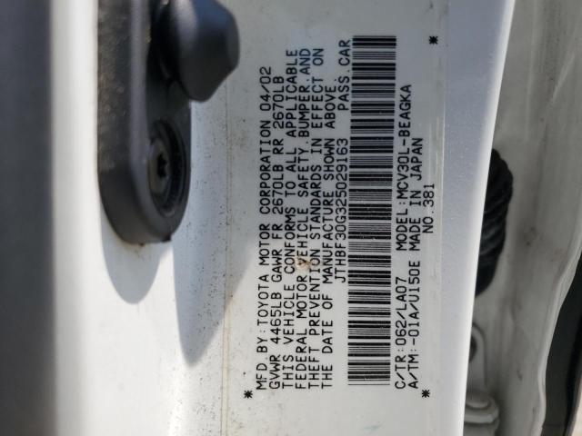 2002 Lexus Es 300 VIN: JTHBF30G325029163 Lot: 61433504