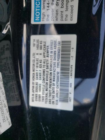 2015 HONDA CR-Z JHMZF1D47FS000792