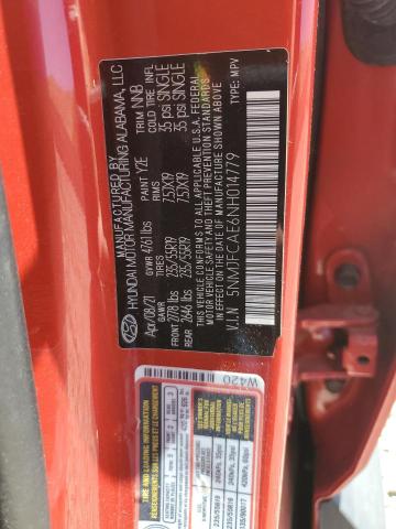 2022 Hyundai Tucson Sel VIN: 5NMJFCAE6NH014779 Lot: 61160944