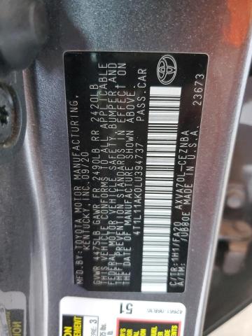 VIN 4T1L11AK0LU394737 2020 Toyota Camry, LE no.13