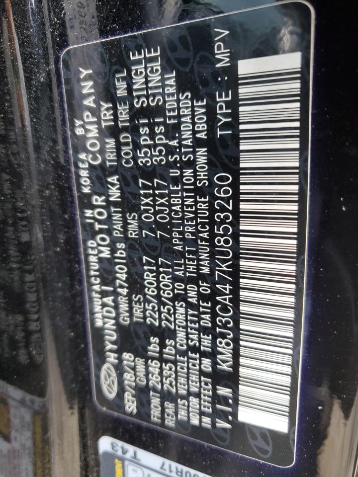 KM8J3CA47KU853260 2019 Hyundai Tucson Limited