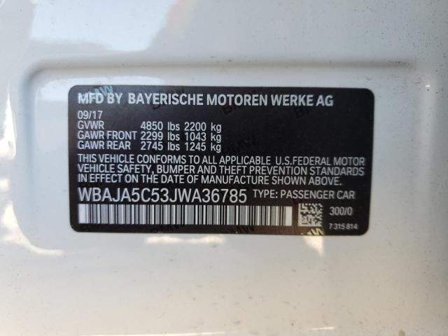 2018 BMW 530 I VIN: WBAJA5C53JWA36785 Lot: 62821744