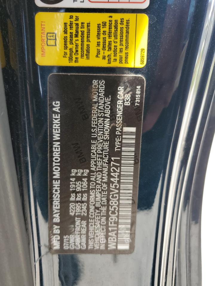 WBA1F9C58GV544271 2016 BMW 228 I Sulev