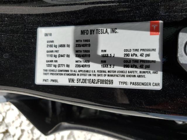 2018 TESLA MODEL 3 - 5YJ3E1EA2JF089269