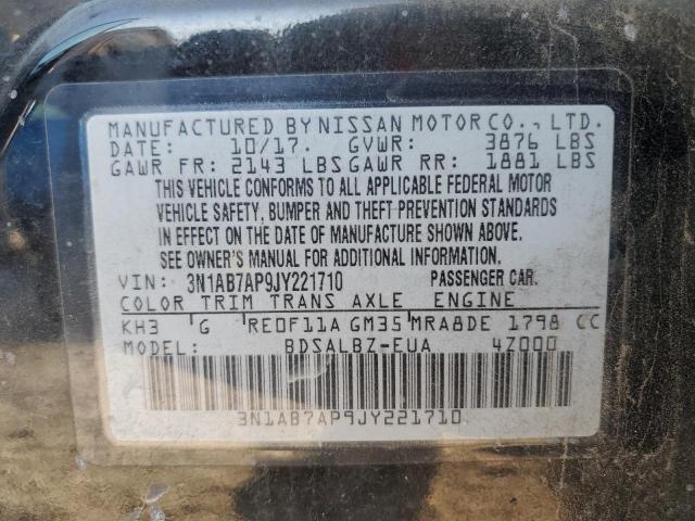 2018 NISSAN SENTRA S - 3N1AB7AP9JY221710