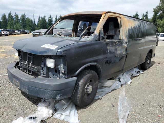 CHEVROLET EXPRESS G2 2012 black extended gas 1GCWGGCA3C1186067 photo #1