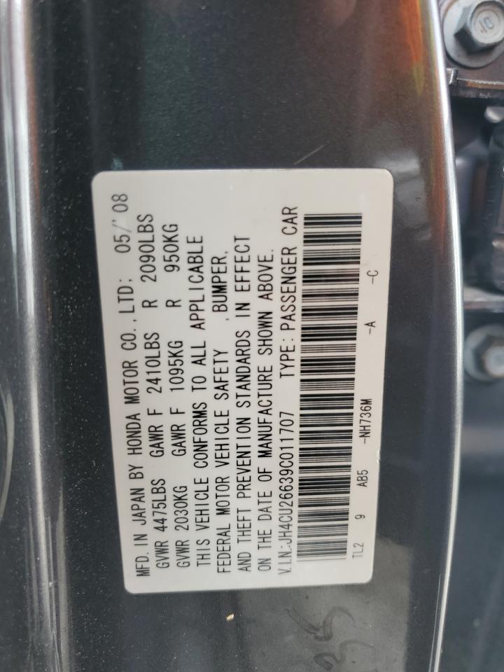 JH4CU26639C011707 2009 Acura Tsx