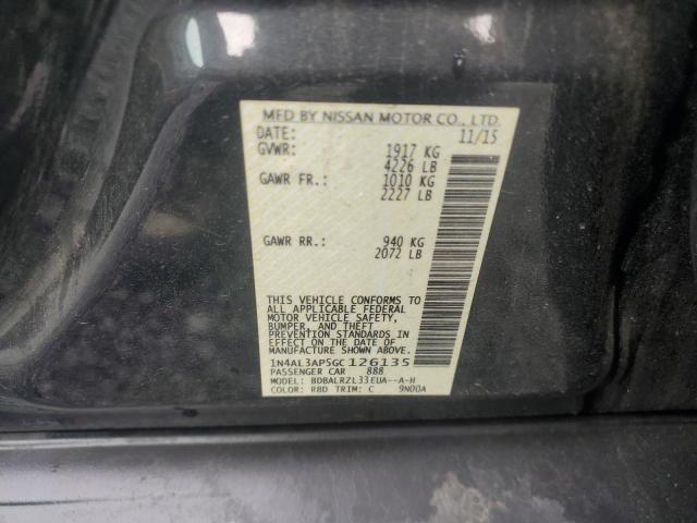 2016 NISSAN ALTIMA 2.5 - 1N4AL3AP5GC126135