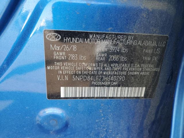 VIN 5NPD84LF2JH340790 2018 Hyundai Elantra, Sel no.12