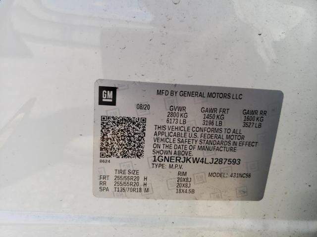 1GNERJKW4LJ287593 Chevrolet Traverse R 13