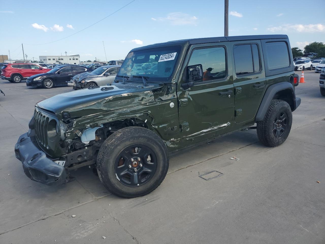 2021 Jeep Wrangler Unlimited Sport vin: 1C4HJXDG7MW708491