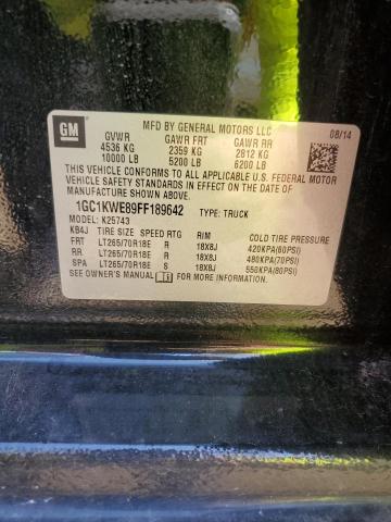 2015 CHEVROLET SILV2500 4 - 1GC1KWE89FF189642