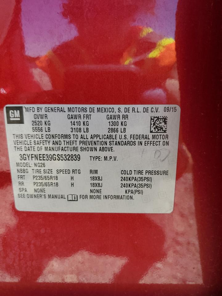 3GYFNEE39GS532839 2016 Cadillac Srx Luxury Collection