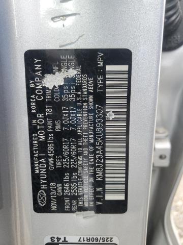 2019 HYUNDAI TUCSON SE KM8J23A45KU893307