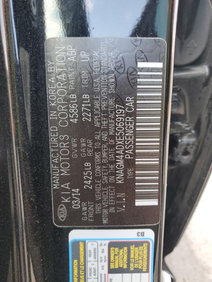 KNAGM4ADXE5069197 2014 Kia Optima Hybrid