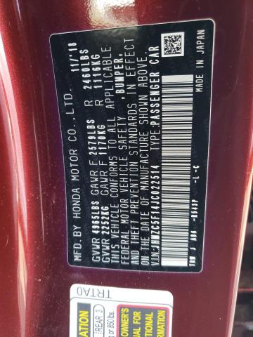 2018 HONDA CLARITY - JHMZC5F14JC022514