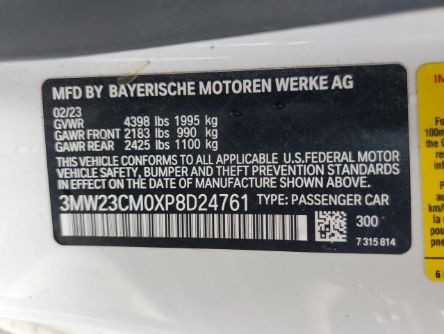 VIN 3MW23CM0XP8D24761 2023 BMW 2 Series, 230I no.13