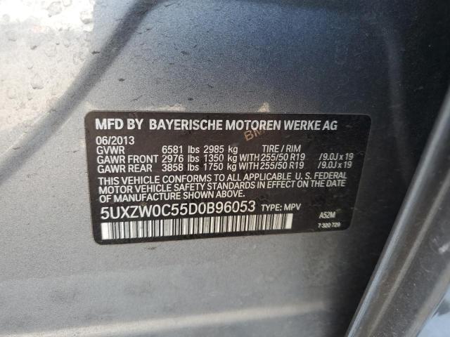 VIN 5UXZW0C55D0B96053 2013 BMW X5, Xdrive35D no.14