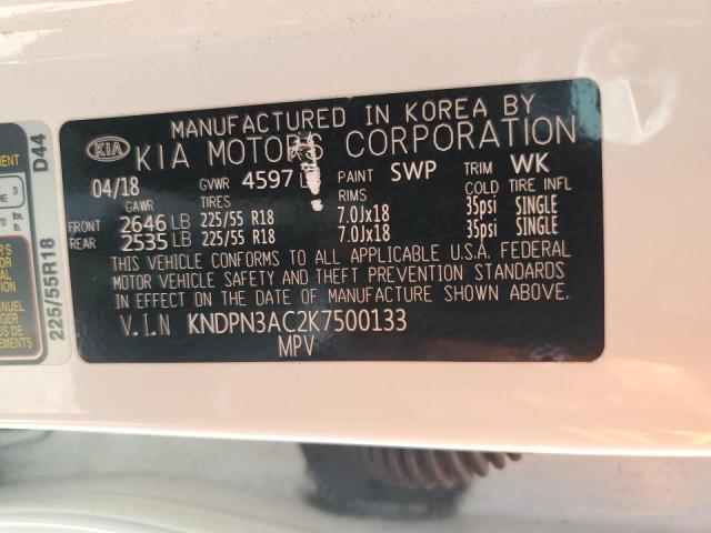 2019 KIA SPORTAGE E - KNDPN3AC2K7500133