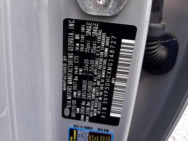 2021 Kia Telluride Sx VIN: 5XYP5DHCXMG148727 Lot: 62441724