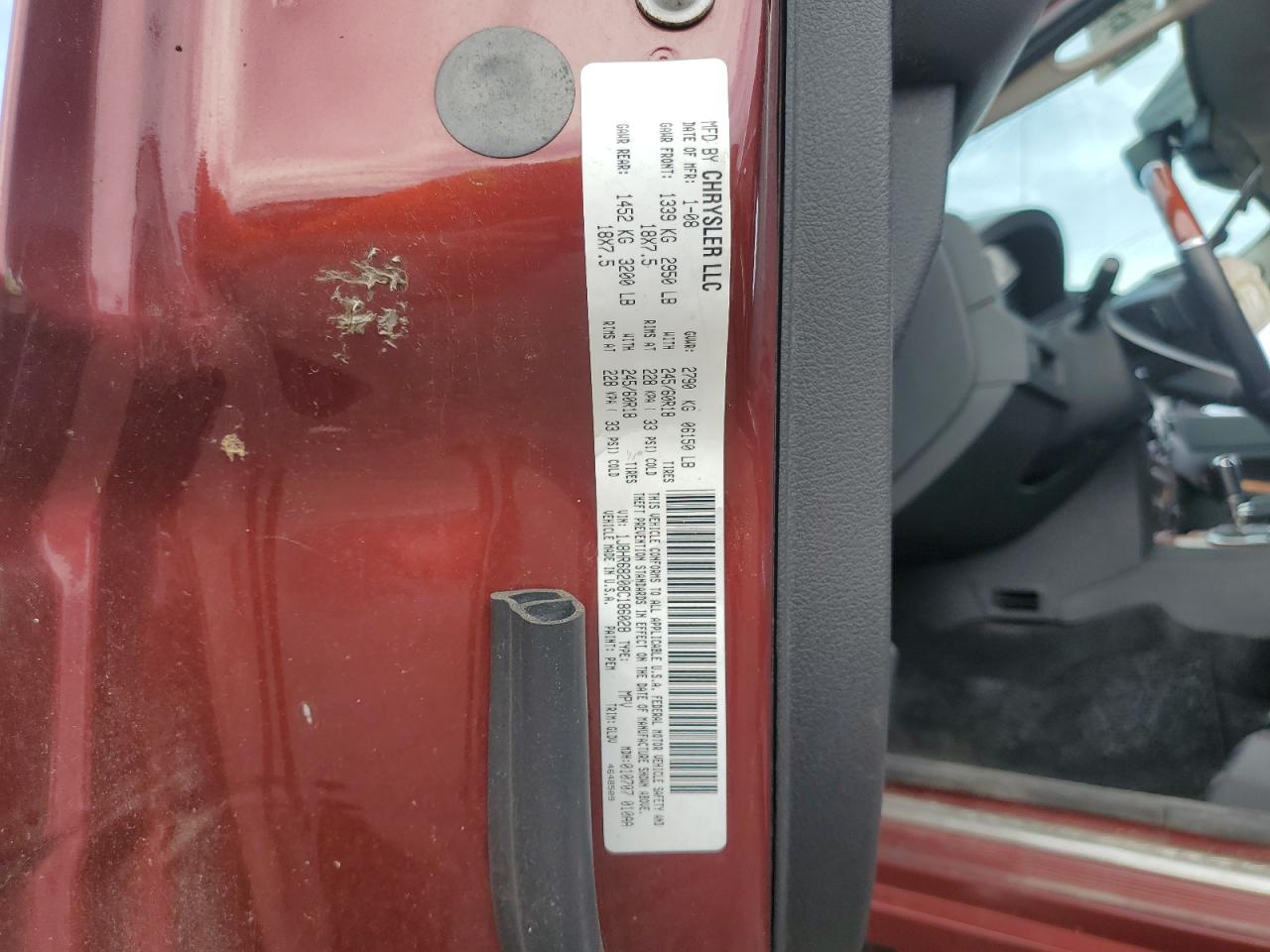 1J8HR68208C186028 2008 Jeep Grand Cherokee Overland