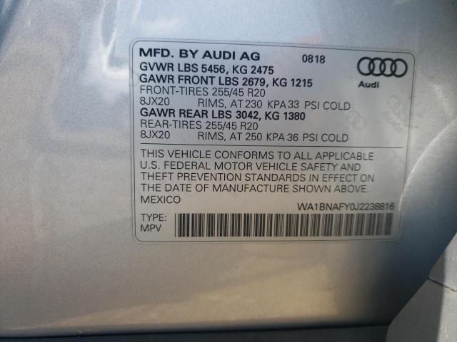 VIN WA1BNAFY0J2238816 2018 Audi Q5, Premium Plus no.12