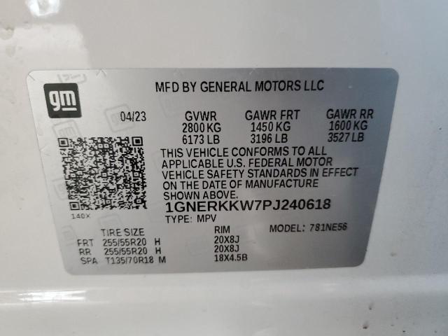 VIN 1GNERKKW7PJ240618 2023 Chevrolet Traverse, Premier no.14