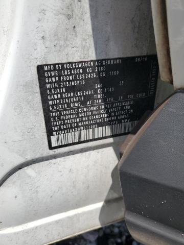 2017 Volkswagen Tiguan S VIN: WVGAV7AXXHW511083 Lot: 62899604