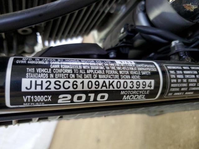 2010 HONDA VT1300 CX JH2SC6109AK003994