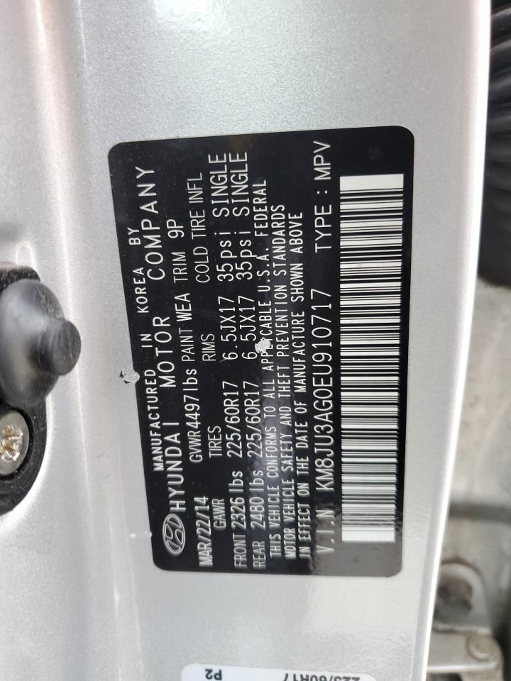 KM8JU3AG0EU910717 2014 Hyundai Tucson Gls