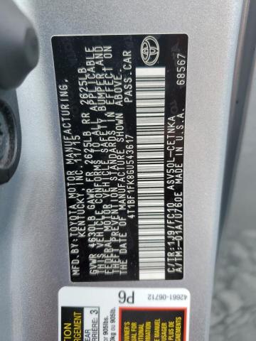 VIN 4T1BF1FK8GU543617 2016 Toyota Camry, LE no.12