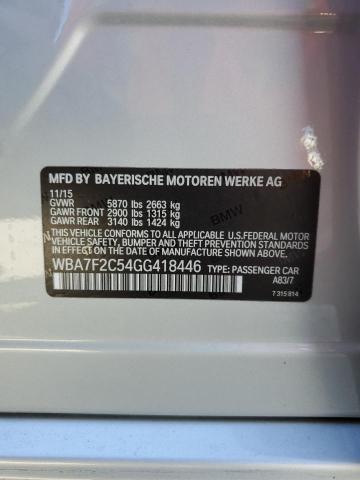 VIN WBA7F2C54GG418446 2016 BMW 7 Series, 750 XI no.12