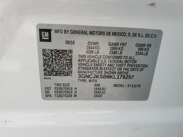 2019 CHEVROLET TRAX LS - 3GNCJKSB6KL179257